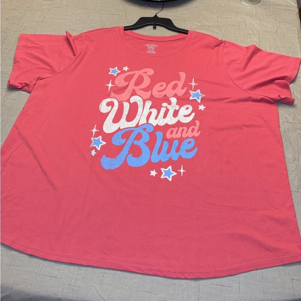Mighty Fine Red T-Shirt size 4X